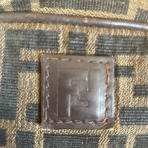 Vintage Fendi Zucca large cosmetic bag or toiletry bag